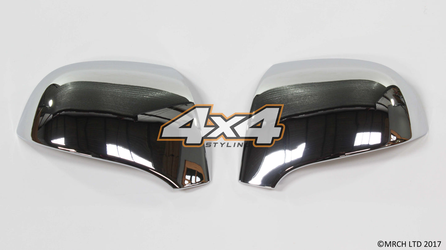 Auto Clover Chrome Wing Mirror Covers Trim Set for Kia Carens 2006 - 2012