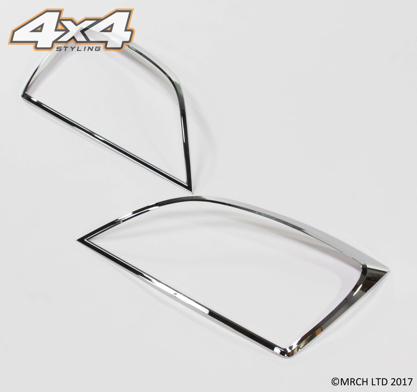 Auto Clover Chrome Headlight Trim Surrounds Set for Kia Sorento 2007 - 2009