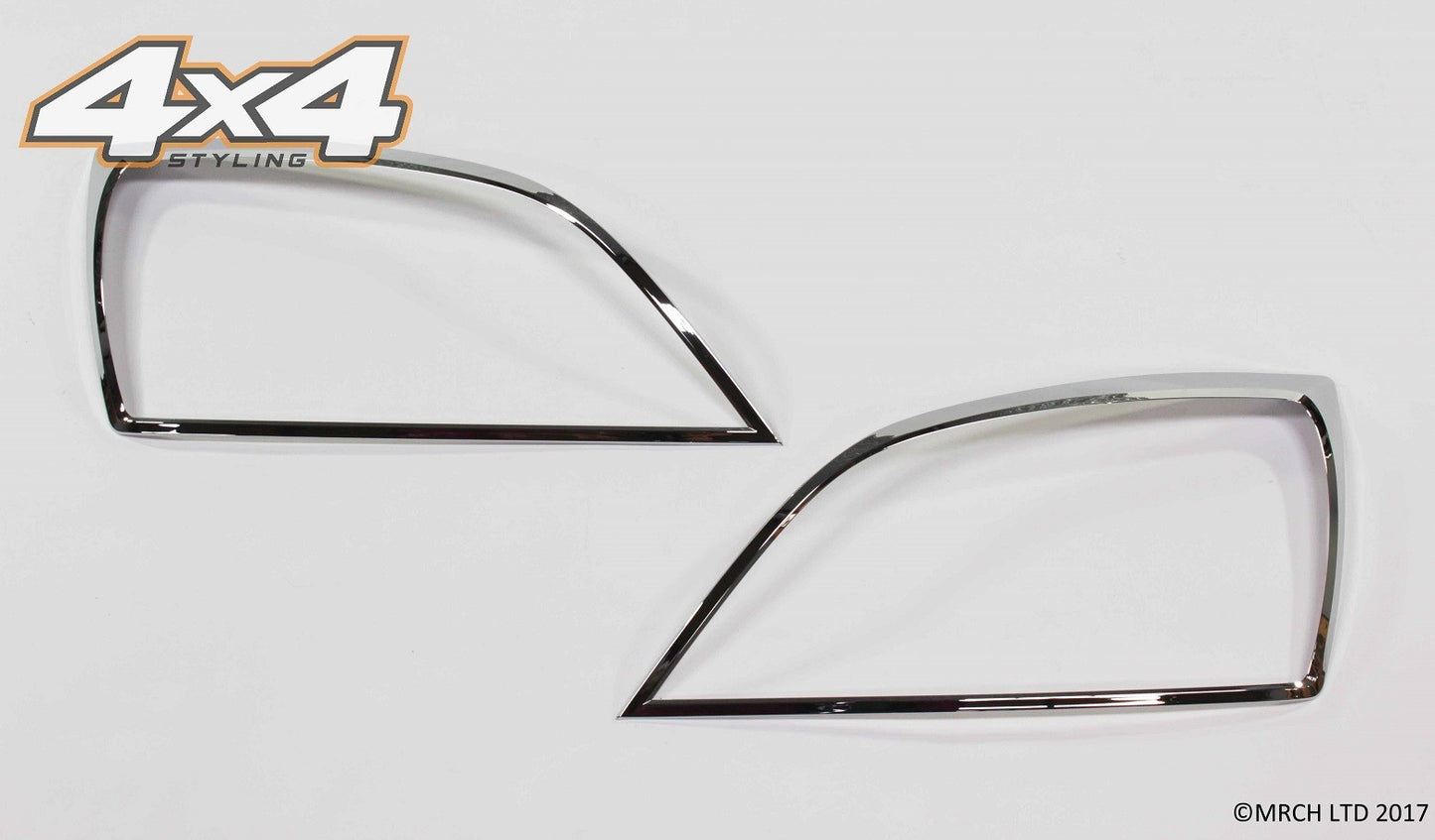 Auto Clover Chrome Headlight Trim Surrounds Set for Kia Sorento 2007 - 2009