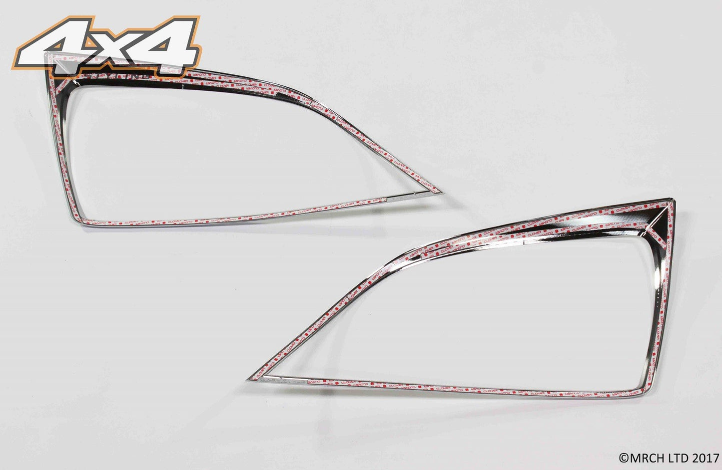 Auto Clover Chrome Headlight Trim Surrounds Set for Kia Sorento 2007 - 2009