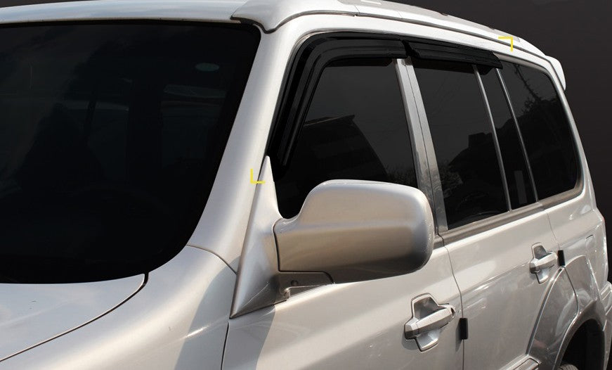 Auto Clover Wind Deflectors Set for Hyundai Terracan 2001 - 2007 (4 pieces)