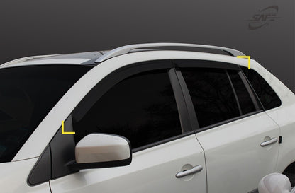 Auto Clover Wind Deflectors Set for Renault Koleos 2008 - 2015 (4 pieces)